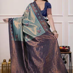 Aaishvyapparels Woven Design Zari Art Silk Handloom Banarasi Saree image 4