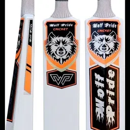wolf pride WP Orange & White Grip White Cricket Bat No 8_PK40 PVC/Plastic Cricket Bat For 15+ Yrs-picture-18