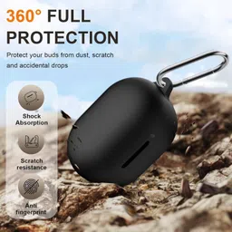capo Silicone Velcro Earbuds Case For Bosee New QuietComfort Silicone Case Cover image 3