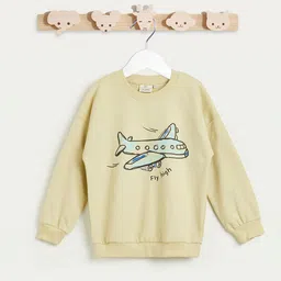 Juniors by Babyshop Boys Cotton Printed Sweatshirt With Long Sleeves-picture-52