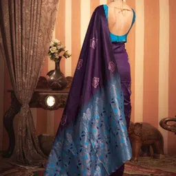 RidhiSidhi Creations Woven Design Zari Art Silk Heavy Work Banarasi Saree image 2