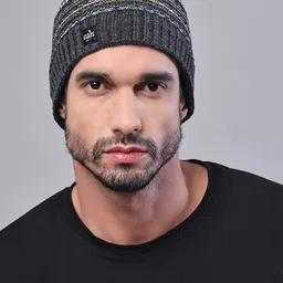 ELLIS Unisex Self Design Casual Beanie Cap image 3