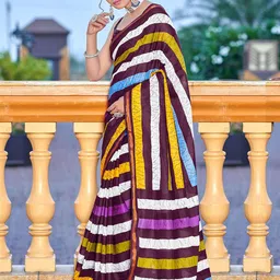 Panzora Striped Zari Bagru Saree-picture-36