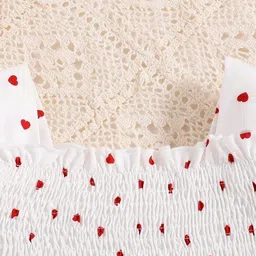 YK Polka Dot Print Fit & Flare Dress image 4