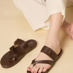 Inc 5 Women Textured Open Toe Flats with Buckles-picture-10