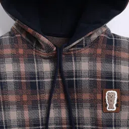 Cutopies Boys Checked Hooded Sweatshirt image 2