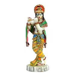 THE SACRED GIFTS White And Yellow Religious Idol Showpiece-image-9