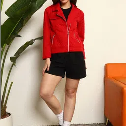 BAESD Women Lightweight Biker Jacket image 5