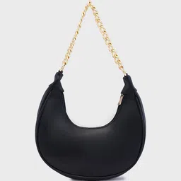 Caprese PU Half Moon Hobo Bag with Tasselled image 3
