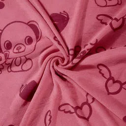 Myntra Elegant Homes Red 2 Printed Cotton 300 GSM Bath Towel image 5