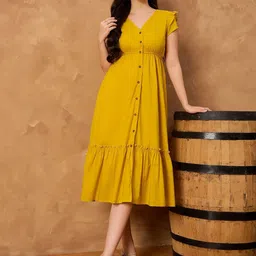 all about you Flutter Sleeves Shirt Midi Dress image 5