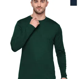 TQH Men Pack of 2 Dri-FIT Solid Round Neck Slim Fit T-shirts-picture-17
