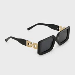 20Dresses Women Black Lens & Black Rectangle Sunglasses with image 2