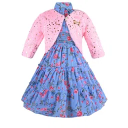 Wish Karo Floral Print Georgette A-Line Dress-picture-16