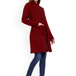 ROARERS Mock Collar Single-Breasted Overcoat image 5