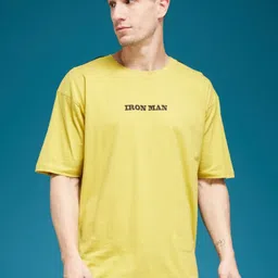 Metronaut Men Printed Raw Edge T-shirt-image-47