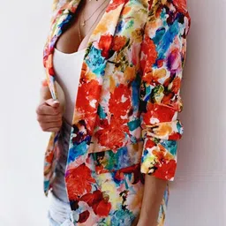 HERE&NOW Printed Shawl Collar Coats image 3