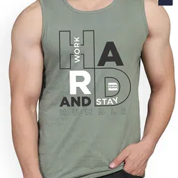 Woostro Pack Of 2 Printed Cotton Gym Innerwear Vests RS26 CMB (98 NAVY) (HARD LGTGREEN)-picture-38