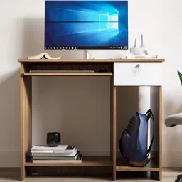 neuspace Brown Engineered Wood Study Table-picture-13