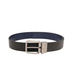 United Colors of Benetton Men Textured Leather Reversible Belt image 3