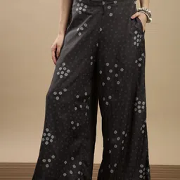 De Moza Women Printed Ethnic Palazzos-image-87