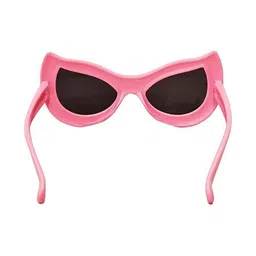 SPADEACES Unisex Kids Black Lens & Red Rectangle Sunglasses with image 3