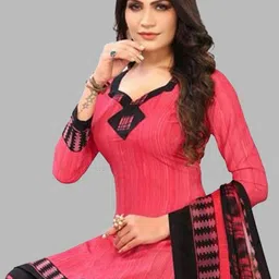 SIMPLYETHNIC Geometric Printed Unstitched Dress Material image 3