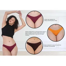 ORLIZEA Set Of 3 Cotton Blend Thongs image 4