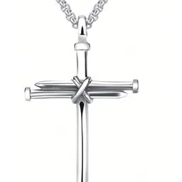 Vintage collections Silver-Plated Geometric Pendants with Chains image 2