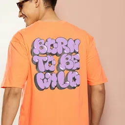 Harvard Men Typography Printed Pure Cotton T-shirt image 1