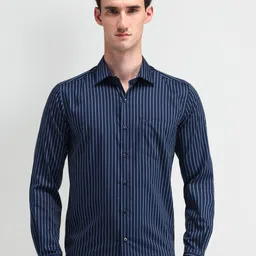 Arrow Men Manhattan Slim Fit Opaque Striped Casual Shirt image 1