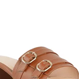 London Rag Women Open Toe Block Heel Sandals image 4