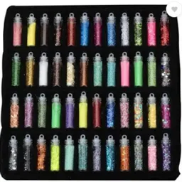 jollity 48 Bottles/Box DIY Nail Resin Glitter Sequins Crystal-picture-36