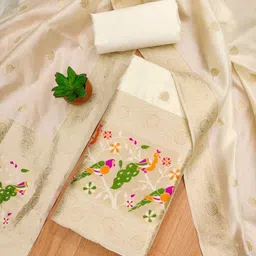 KALINI Ethnic Motifs Woven Design Unstitched Dress Material-picture-30