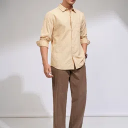 HIGHLANDER Men Spread Collar Checked Cotton Casual Shirt image 2