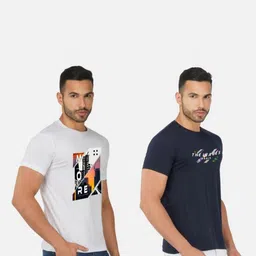 GLOBAL NOMAD Men 2 Printed Bio Finish Applique T-shirt image 3