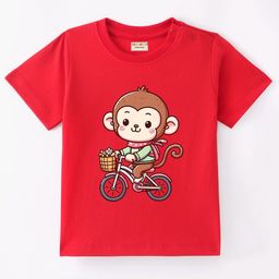 BLUSHES Kids Graphic Printed Round Neck Cotton T-shirt-picture-8