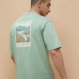 Kappa Men Graphic Printed Round Neck Cotton Oversized T-shirt-picture-25