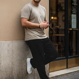 Trendyol Men Cotton Mid-Rise Lounge Pants-picture-51