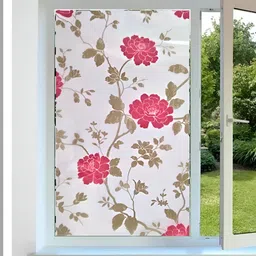 INDIAN ROYALS White & Pink Printed Self-Adhesive Window Sticker Waterproof Wallpaper-picture-16