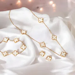 Jewels Galaxy Gold-Plated Stone Studded Jewellery Set image 1
