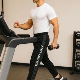 Apraa & Parma Men Rapid Dry Printed Mid Rise Track Pants image 3