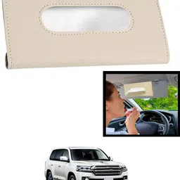 maties Universal Leatherite Rectangle Beige Tissue Box For Car/office/Home-175 Vehicle Tissue Dispenser-picture-16