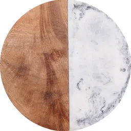 vatsu craft Round Reversible Wood, Resin Coaster Set image 4