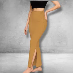 The Stanch Shapeware Gold MT0034 Lycra Blend Petticoat-image-6