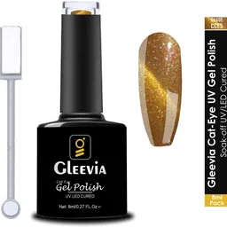gleevia Cat-Eye UV Gel Nail Polish| Magnetic Gel Polish 8ml with Dual-Head Magnet CCE5 Shade Code: CCE5- Sandy Brown-picture-14