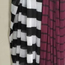 roundx Acrylic Printed White, Maroon Women Dupatta image 1