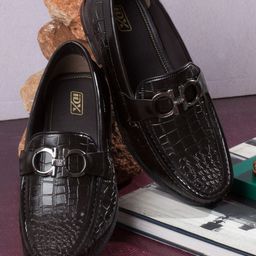 ID Men Textured Formal Loafers-picture-21