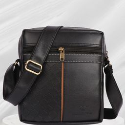 Fashion twist Unisex Textured Messenger Bag-picture-35