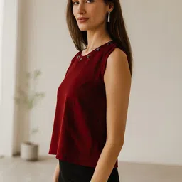 CORSICA Sheen Crepe Top image 5